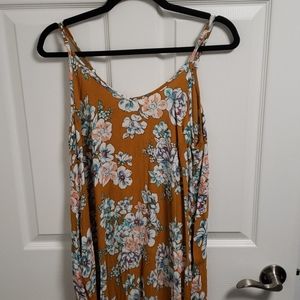 Paisley Raye Mustard Maxi Dress with Pockets
